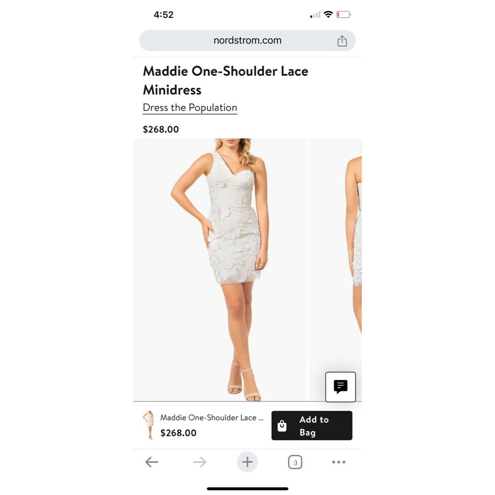 DRESS THE POPULATION Maddie Floral Mini Bodycon Dress NWT